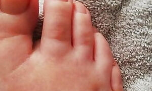 Deformed foot get fucked dildo footjob handicap disability