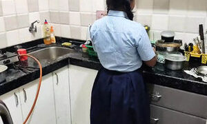 Indian hot lady first time sex in home with stepbrother