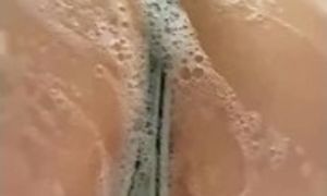 Big ass in a wet bathroom