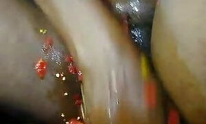 mature preparing vagine with piri-piri