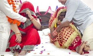 First Night of a newly married desi beautiful girl with addicted husband