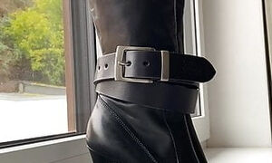 Super sexy LEATHER BOOTS 360 WIEW