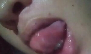 Filipina Zoe tounge tease