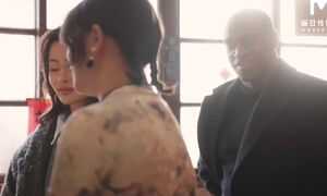 Black Jock & an Asian Guy Fuck Their Pretty Curvy Chinese Wives In Hot Swap-couple 4-some