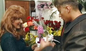 Flower lady from Germany getting banged hard in her shop
