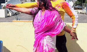 Hot Fuck on holi with widow sister-in-law.