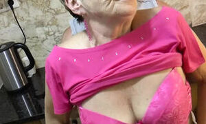 Grandma Heidi 74 years old from Leipzig persuades the caretaker to fuck