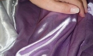 Satin hard cock in the moring