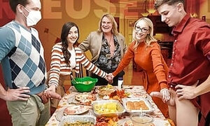 Thanksgiving Is A Time When Family Cums Together, & This Holiday Season, Things Will Get Rowdy