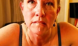 The mature wife of a Pastor sucks the cock of a young member of her church. The Pastor's Wife 3