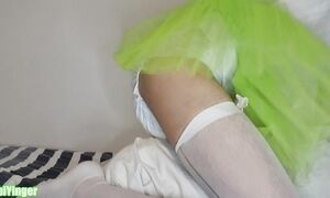 Sissy In A Tutu And A Diaper Fucking A Pillow