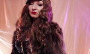Asmr Mistress: Fur Coat Fetish, Clowly Erotic Movements and Leather Gloves Close Ups (arya Grander)
