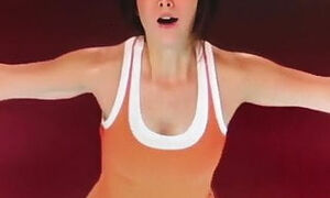 Korean cougar jung da yeon workout
