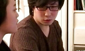sexy Korean teacher educates about sex