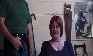 Naughty busty mom BDSM mind-boggling xxx scene