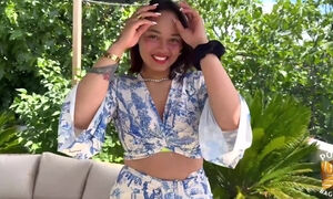 This slut has a huge appetite for a big dick she went down on him with her mouth and pussy