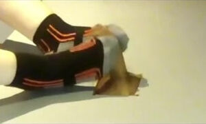 Footjob and gloryhole