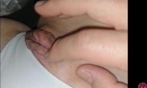 Slut wife rubbing clit