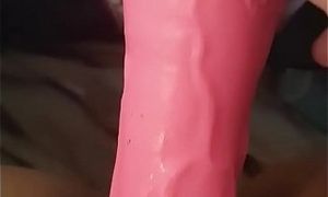 Wifey with fake penis larger