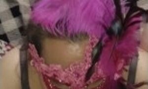Another mouth-watering POV blowjob from mask wearing milf amateur