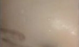 Sexy shower ending with cumshot