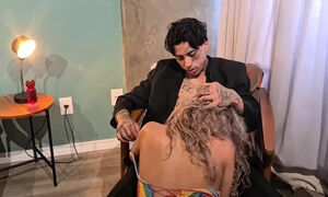 Busty latina got eaten out and smashed in missionary
