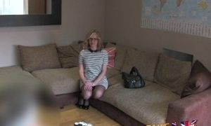 FakeAgentUK Sexy blonde milf takes it from behind in casting