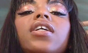 Black Girl Shows Off Her Pussy Lips And Gets Banged By A Long Dong