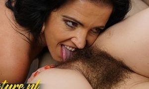 Fur Covered COUGAR Adelis Shaman Gets Her Supah Wooly Vagina Eaten By Montse Swinger