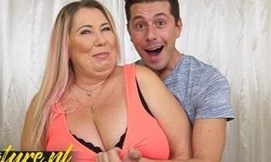 PLUMPER COUGAR With Big Inborn Mounds Gets Smashed By Her Crazy Neighbor