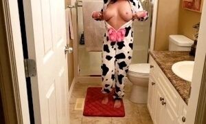 'Cow Pyjamas Hairy Pussy Peeing'