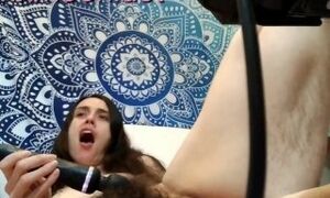 Masturbating hairy pussy on the internet for fans who love pink pussy female orgasm edging sluts