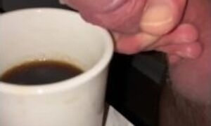 My wife asked for some â€œspecialâ€ coffee creamer this my in her cupâ€”slo-mo-close up