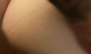 Watch the cock slide and hear her saying she loves getting fucked