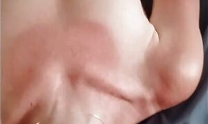 MILF wants to mutually masterbate - I give her a pearl necklace cumming all over her face and neck