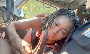 Hazel Grace Takes Bbc In The Jeep
